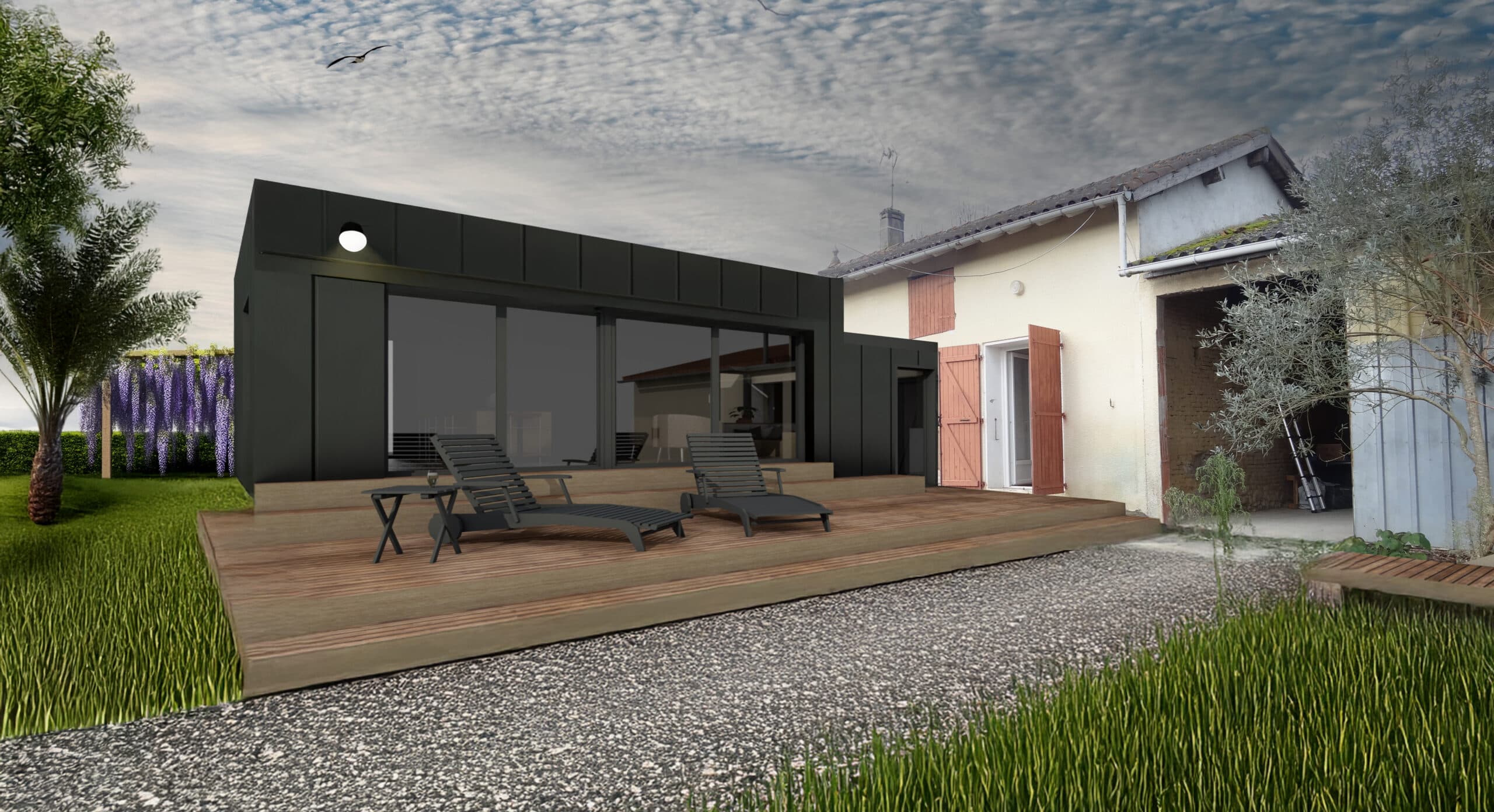 6 – L’extension de maison en pierre