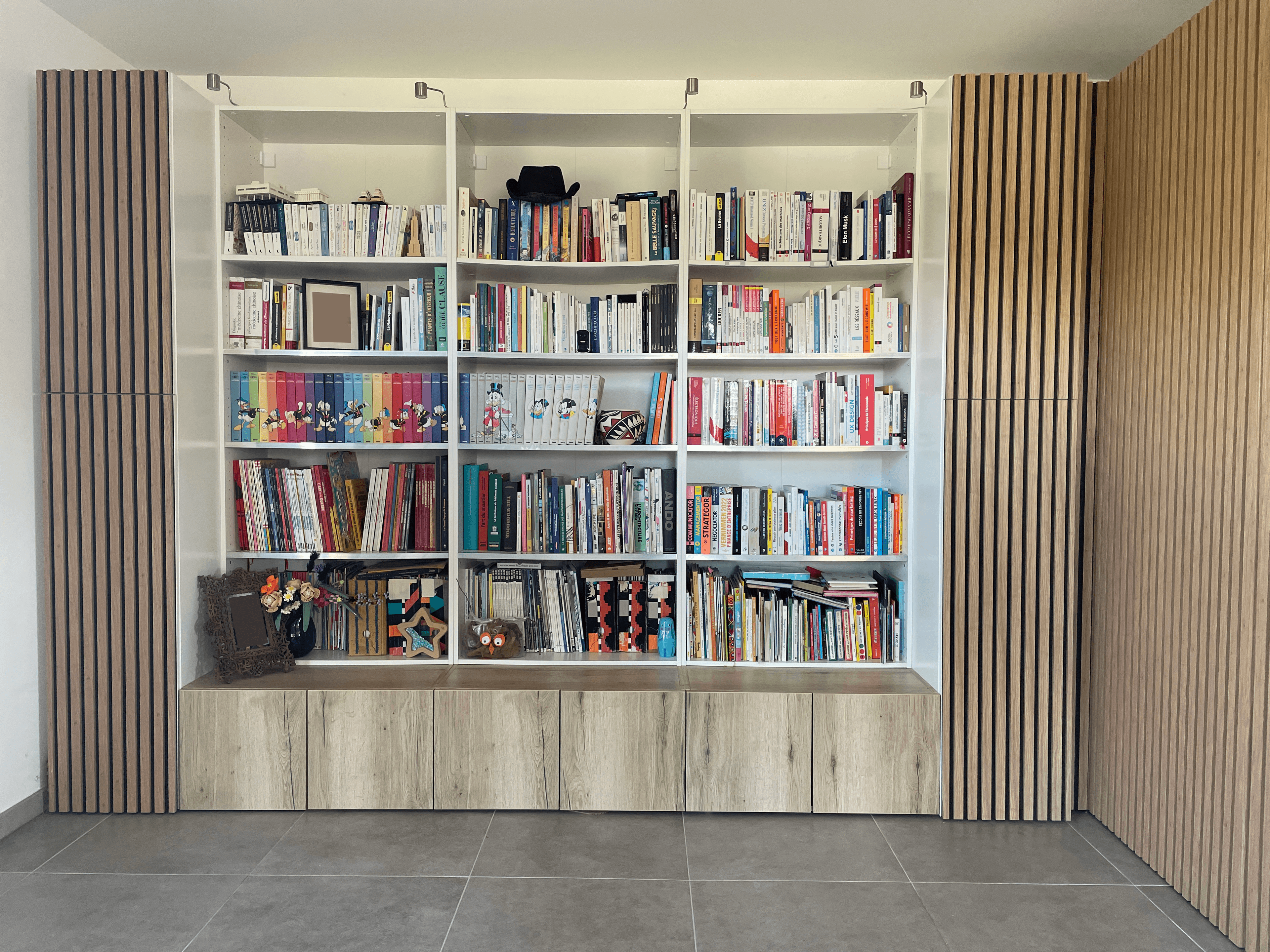 Bureau Bibliothèque - Mobilier sur mesure par LM Architectes Toulouse